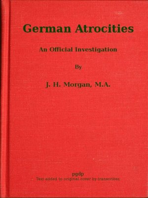 cover image of German Atrocities
